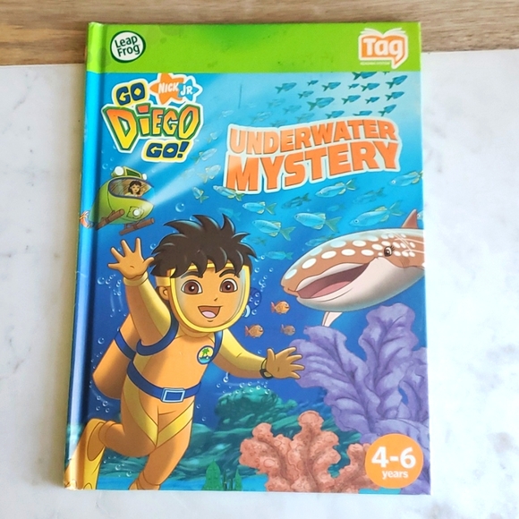 Leap Frog Tag Reading Go Diego Go Underwater Mystery Hardcover Book - Picture 1 of 5